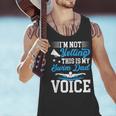 Swim Dad Voice Swimming Dad Of A Swimmer Father Men Tank Top