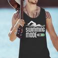 Swim Slogan Funny Swimming Mode On Swim Men Tank Top