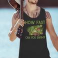 Swimmer Crocodile Swimming Humor How Fast You Can Swim Men Tank Top Swimmer Crocodile Swimming Humor How Fast You Can Swim Men Tank Top