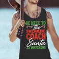 Swimming Coach Christmas Xmas Swimming Santa Men Tank Top