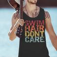 Swimming Pool Diving Sport Swimmer Swim Hair Dont Care Men Tank Top