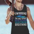 Swimming Only Sport Where The Coach Swimmer Swim Team Men Tank Top Swimming Only Sport Where The Coach Swimmer Swim Team Men Tank Top