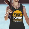 Swimming Swimmer Swim Team So I Don't Punch Men Tank Top
