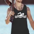 Swimming Symbol Men Tank Top Swimming Symbol Men Tank Top