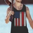 USA Flag Drummer Music Drum Kit Men Tank Top