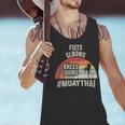 Women's Retro Muay Thai Martial Arts Fighter Graphic Men Tank Top