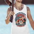 Backyard BBQ Dad Grill Boss Patriotic Fourth Of July Barbecu Men Tank Top