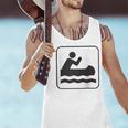 Cool Outdoor Water Sport Canoe Raglan Baseball Tee Men Tank Top