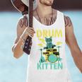 Cute Drummer Cat Drum Kitten Men Tank Top Cute Drummer Cat Drum Kitten Men Tank Top