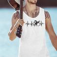 Drum Kit Pulse Line Rock Artist Drum Set Men Tank Top