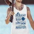 Eat Sleep Swimming Repeat Swimming Men Tank Top Eat Sleep Swimming Repeat Swimming Men Tank Top