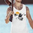 Kayaking Bear Retro Sunset Paddling Canoe Outdoor Adventure Men Tank Top