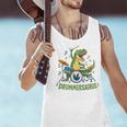 T-Rex Drumming With Drum Kit And Musical Notes Men Tank Top T-Rex Drumming With Drum Kit And Musical Notes Men Tank Top