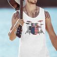 USA Patriotic Drum Kit American Flag Drum Set Men Tank Top USA Patriotic Drum Kit American Flag Drum Set Men Tank Top