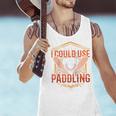 I Could Use A Good Paddling Canoe Canoeing Paddle Men Women Raglan Baseball Tee Men Tank Top
