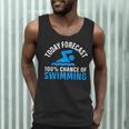 100 Chance Of Swimming Swimmer Swimming Men Tank Top