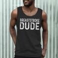 Breaststroke Swimming Dude Distressed Swim Swimmer Pool Men Tank Top