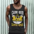 Canoe Beer Campfire Repeat Kayak Canoe Men Tank Top