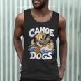 Canoe Dogs Golden Retriever Paddling Graphic Men Tank Top