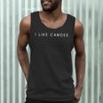 I Like Canoes Minimalist Statement Men Tank Top