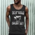 Cool Drummer Art Men Dad Drum Set Player Drum Kit Musician Men Tank Top