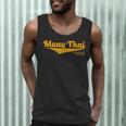 Distressed Muay Thai Kickboxing MMA BJJ Thailand T-Shirt Men Tank Top