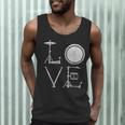 Drum Kit Love Illustration For Music Enthusiasts Men Tank Top Drum Kit Love Illustration For Music Enthusiasts Men Tank Top