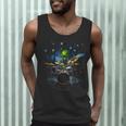 Drum Kit Percussionist Drummer Van Gogh Alien Playing Drums Men Tank Top Drum Kit Percussionist Drummer Van Gogh Alien Playing Drums Men Tank Top