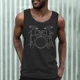 Drum Kit Rock Music Percussion Men Tank Top Drum Kit Rock Music Percussion Men Tank Top