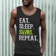 Eat Sleep Swim Repeat Swimming Swimmer Cool Men Tank Top