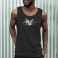 ECG Heartbeat Music Lovers Drumsticks Drum Kit Men Tank Top ECG Heartbeat Music Lovers Drumsticks Drum Kit Men Tank Top