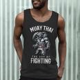 Elephant Muay Thai Kickboxing And Elephant Thai Boxing Men Tank Top