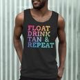 Float Drink Tan Repeat Summer Swimming Beach Pool Vacation Men Tank Top Float Drink Tan Repeat Summer Swimming Beach Pool Vacation Men Tank Top