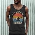 I'D Rather Be Kayaking Canoe Boating Vintage Kayak Men Tank Top