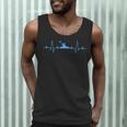 Kayaking Heartbeat Shirt Cool Canoe Boating Kayaks Men Tank Top