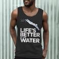Life Is The Better In The Water Swimming Swimmers Men Tank Top