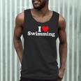 I LOVE HEART SWIMMING Men Tank Top
