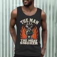 Man Myth Meat Smoker Legend BBQ Dad Men Tank Top