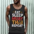 Muay Thai Fighter Eat Sleep Repeat Lifestyle Training Men Tank Top
