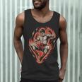Muay Thai Fighter Teep Push Kick Minimal Line Art Clean Men Tank Top Muay Thai Fighter Teep Push Kick Minimal Line Art Clean Men Tank Top