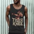 Muay Thai Fighter Tiger Knee Vintage Distressed Badge Men Tank Top