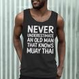 Muay Thai For Grandpa Men Mixed Martial Arts Men Tank Top