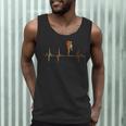 Muay Thai Heartbeat Vintage ECG Cardiogram Retro Men Tank Top
