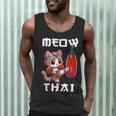 Muay Thai Meow Thai & Thai Boxing Muay Thai Cat Men Tank Top Muay Thai Meow Thai & Thai Boxing Muay Thai Cat Men Tank Top