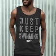 Pretty Fish Just Keep Swimming Men Tank Top Pretty Fish Just Keep Swimming Men Tank Top