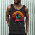 Retro Dog With Gloves Muay Thai Fighter Men Tank Top