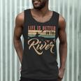 Rowing Canoe Kajak Life Is Better On The River Men Tank Top
