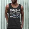 Swim Dad Life Swimmer Father's Day Swimming Daddy Men Tank Top