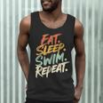 Swimmer Eat Sleep Swim Repeat I Swimming Men Tank Top