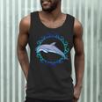 Swimming Dolphin Maori Sun Tribal Waves 2-Sided Men Tank Top
